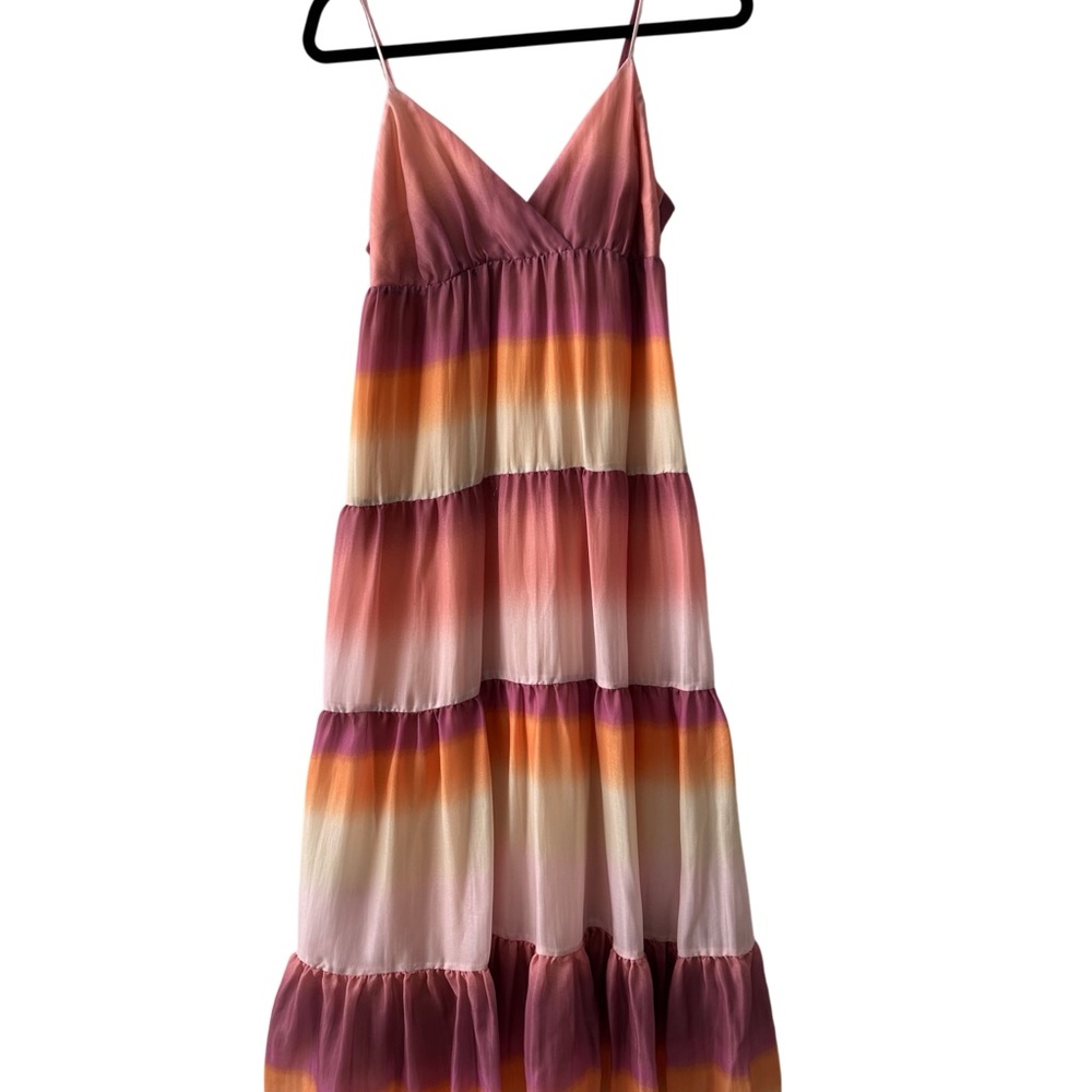 WAYF Colorful Striped Maxi Dress